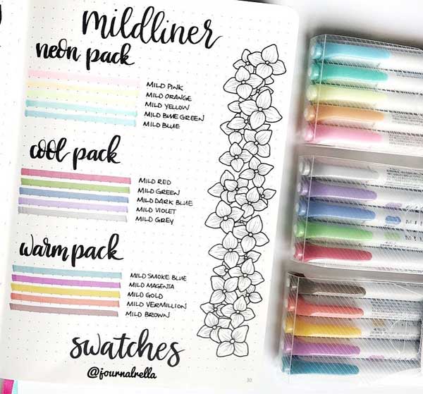 Best Marker Pens For Your Bullet Journal