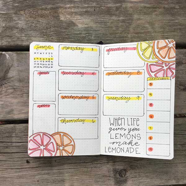 Bullet Journal - Daily Log, Here's a daily spread. I don't …