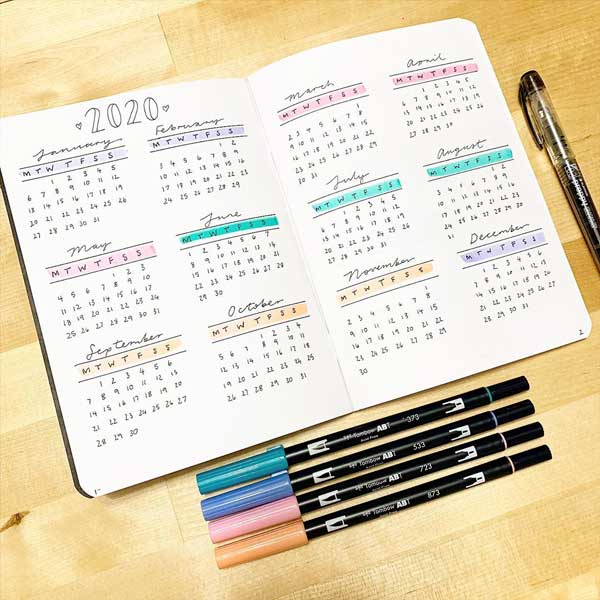 Creating Your BuJo Calendar - BuJoing