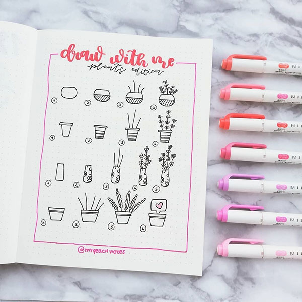 Bullet Journal Drawing Ideas for Beginners - BuJoing