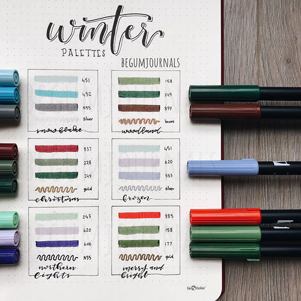 Favorite winter colors spread