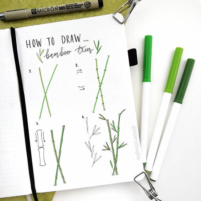 Bamboo doodle tutorial steps