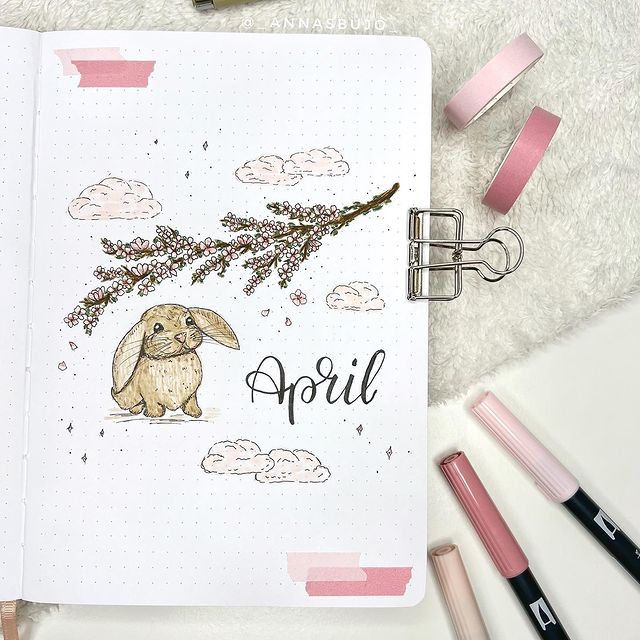 April Bullet Journal Theme Ideas - BuJoing